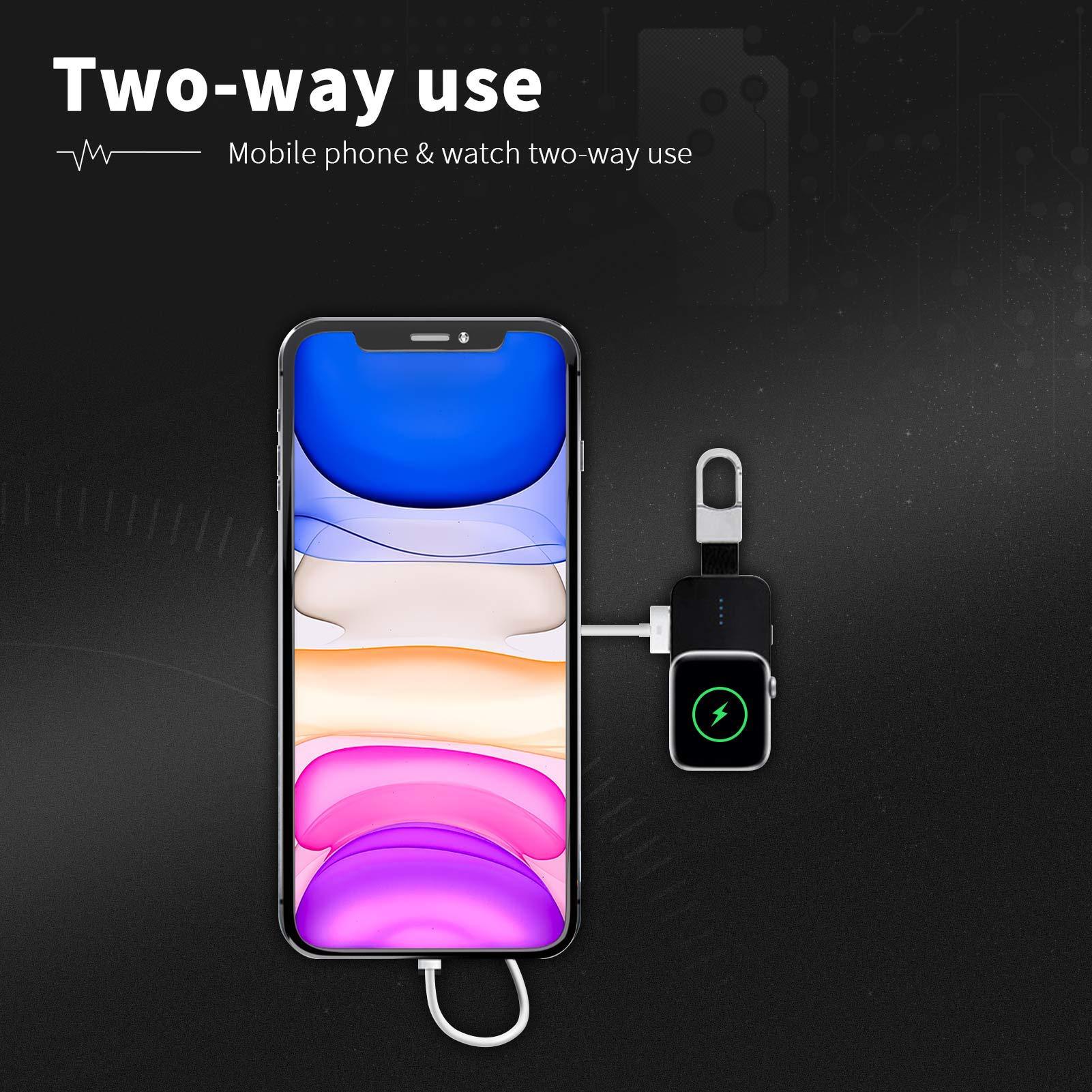 Wholesale of cross-border private mold keychain magnetic watch, wireless charger, portable power bank, 1000mA mobile power bank details Picture
