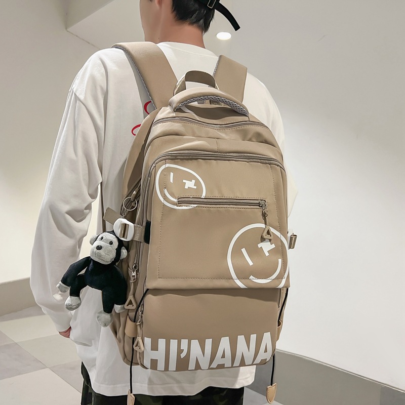 Junior high school schoolbags, Japanese-style college students, high school students' niche large-capacity backpacks, retro computer backpacks, American-style travel backpacks full figure