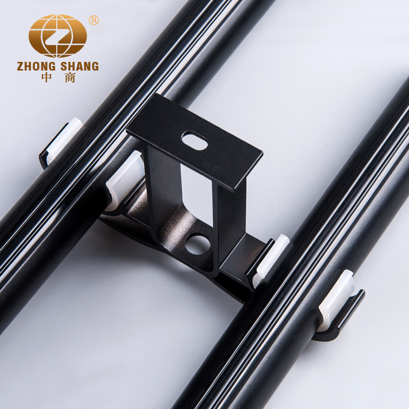Zhongshang curtain rod bracket installation code Roman rod double bracket side-mounted top assembly piece curtain rod bracket B details Picture
