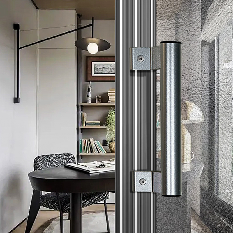 Aluminum alloy handles, aluminum door handles, small tube handles, Tubehandlebendehandl, exclusively for foreign trade Application Scenario