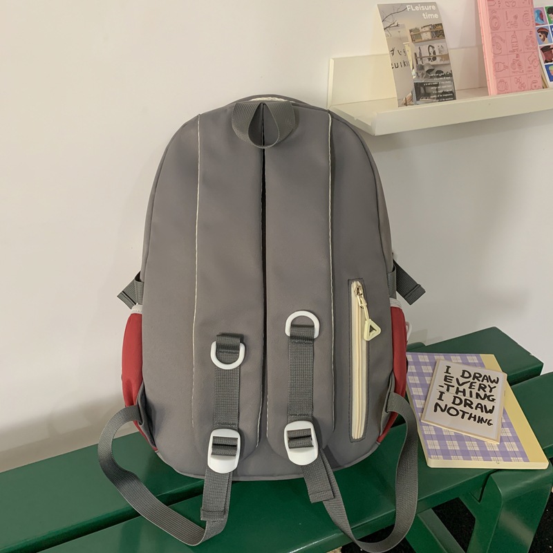 Japanese-style ins casual backpack for college students, a retro schoolgirl style backpack for girls, and a lightweight schoolbag for junior and senior high school students Specification drawing