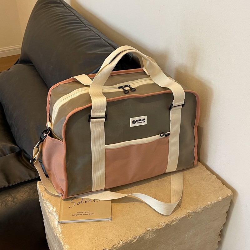 Wholesale of large-capacity travel bags with stretchable handles, lightweight hand-held crossbody storage bags, dry and wet separation sports and fitness bags details Picture