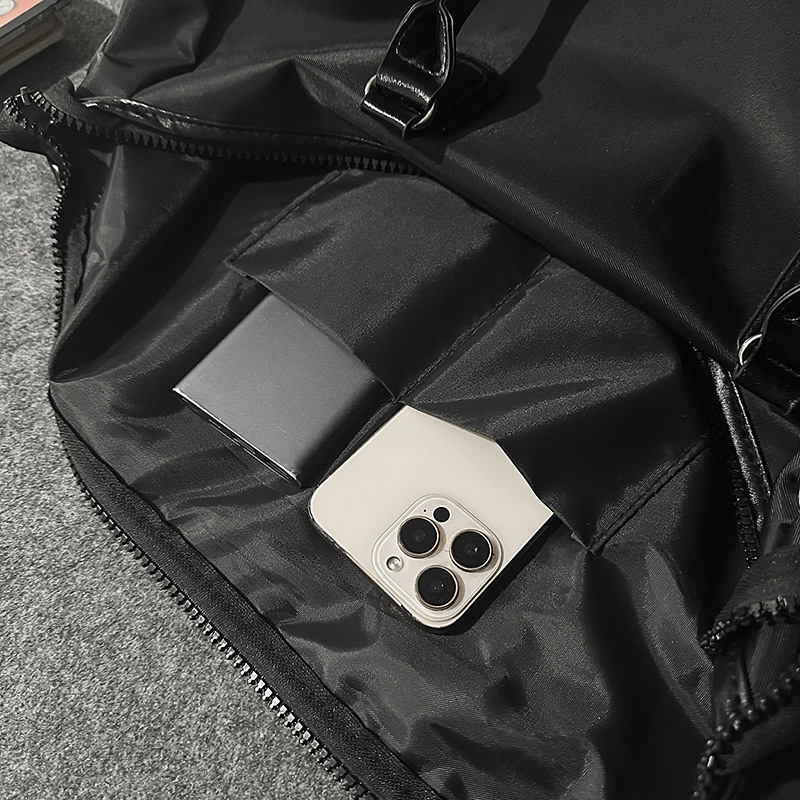 New Korean-style fashionable travel bag, solid-color carry-on luggage storage crossbody bag, large-capacity business trip sports and fitness bag details Picture