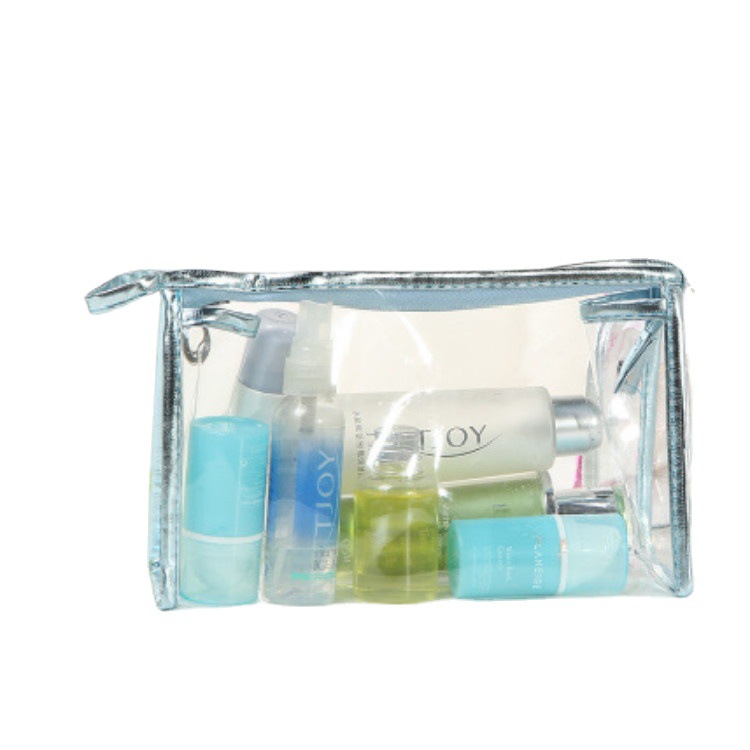 New transparent and fashionable hand-held cosmetic bags, women's travel and business trip storage bags, toiletries bags, briefcases, factory direct sales Item Picture