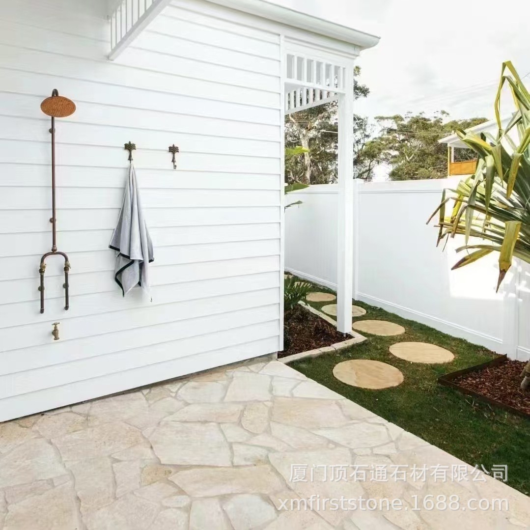 Irregular paving stones, natural lime stones, crushed stones, cave stones, inscriptions, irregular stones, paving stones, cross-border Australia details Picture