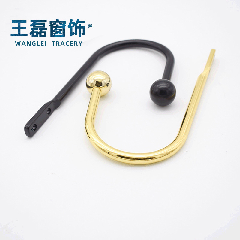 Cross-border supply of aluminum alloy material stainless steel curtain wall hooks, U-shaped curved hooks, fixed curtain hook manufacturers' supply Application Scenario