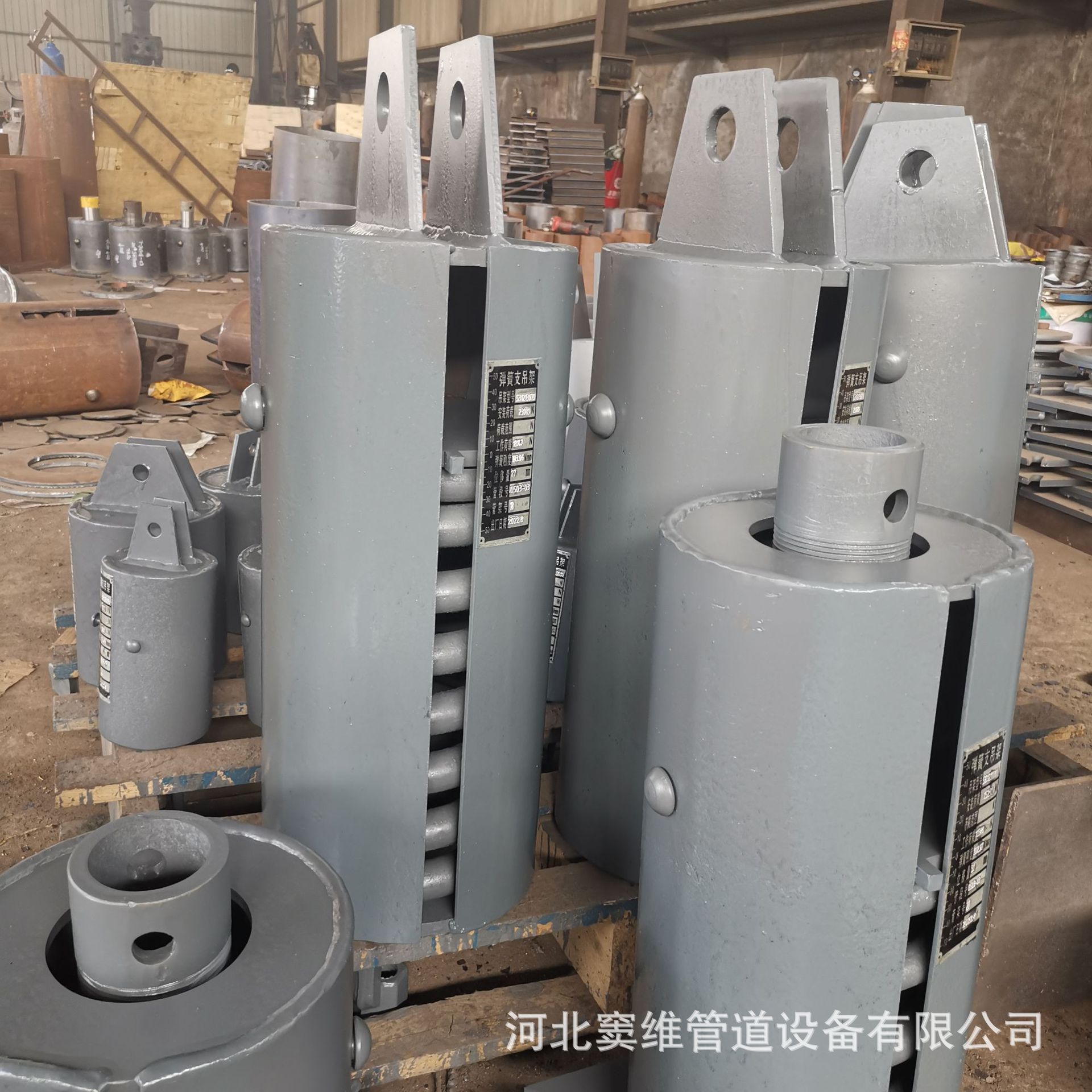 The original manufacturer supplies four types of pipe supports and hangers, constant force spring supports and hangers, and chemical pipe spring supports and hangers Specification drawing