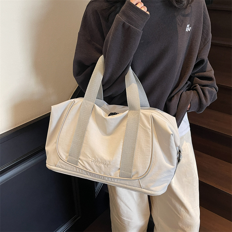 Expandable Yoga Fitness Bag 2025, New cross-border hand-held travel bag, lightweight outdoor activity canvas storage bag Specification drawing