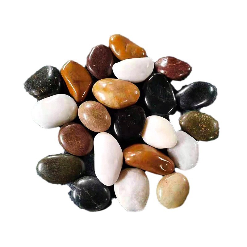 Fine-polished natural pebbles for engineering paving, courtyard filling, ground paving, garden landscaping, fish tanks, flower POTS, hydroponic decorative stones Item Picture