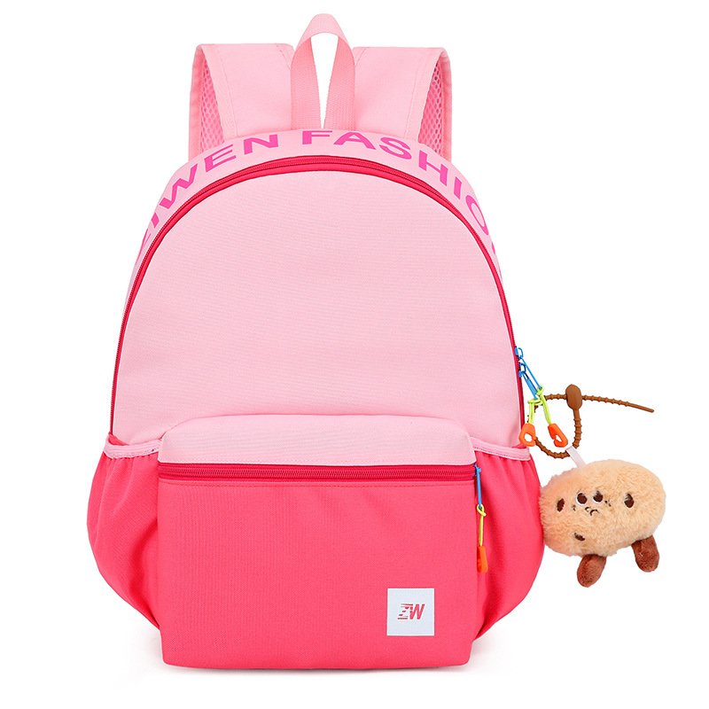 Cute backpacks for children with high appearance standards, large-capacity backpacks for primary school students, and Korean-style color-blocking schoolbags for grades one and two Item Picture