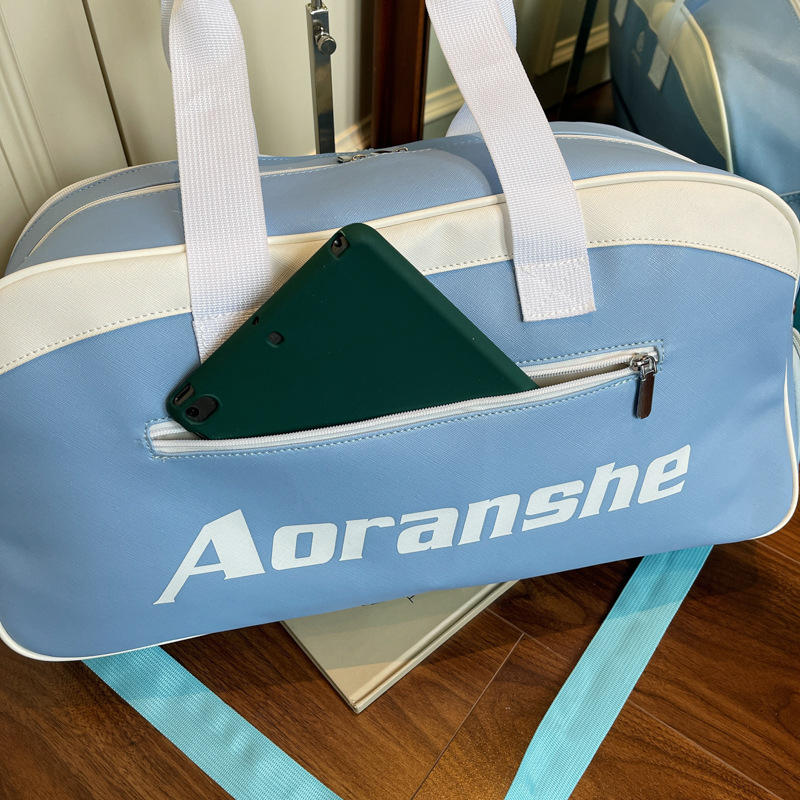 New training bag, swimming fitness bag, badminton bag, racket bag, short travel bag, handbag, Li crossbody bag Specification drawing