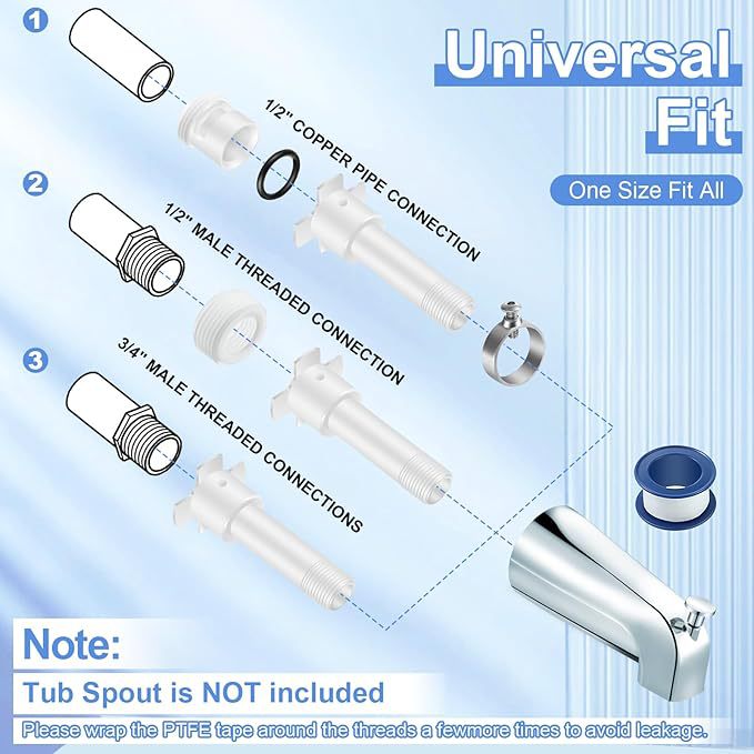 Four-in-one bathtub nozzle adapter bathtub faucet nozzle adapter slides into copper details Picture