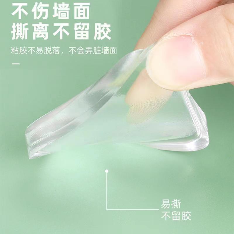 New transparent door guard, anti-collision pad, thickened door handle, silent door stop, silicone buffer, refrigerator door wall sticker, door stop Specification drawing