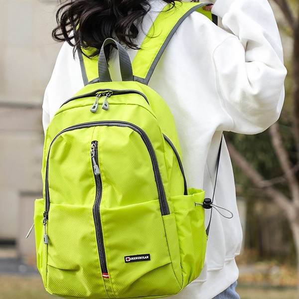 2024 New style simple and lightweight outdoor casual sports backpack, ultra-light large-capacity foldable travel bag Specification drawing