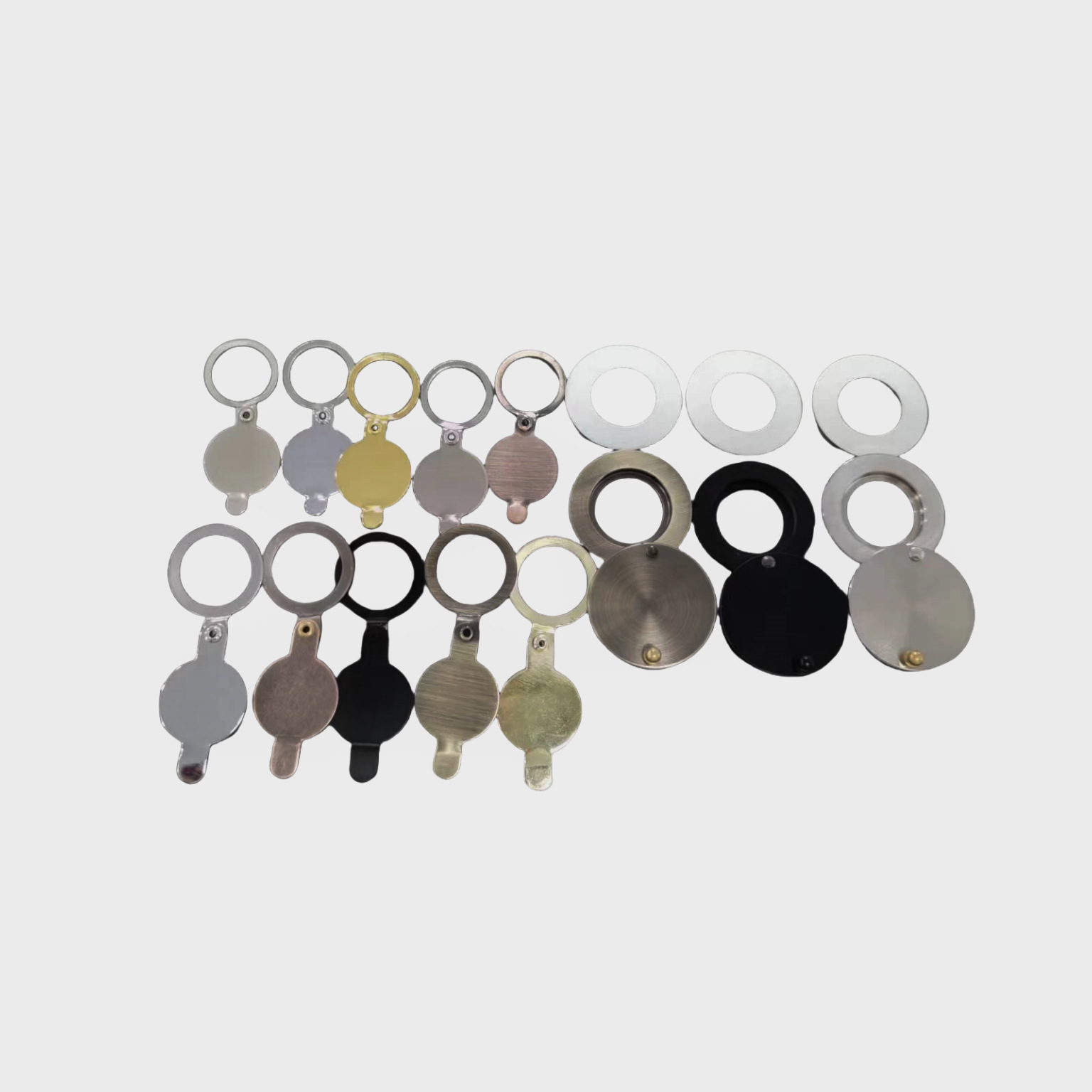 Cross-border exclusive supply Zhejiang High 14mm or 16mm inner diameter door mirror anti-theft door peephole tail cover anti-peeping dust-proof peephole Item Picture
