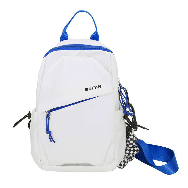 Trendy workwear-style men's chest bag, versatile ins student sports single-shoulder crossbody bag, couple outdoor travel backpack Item Picture