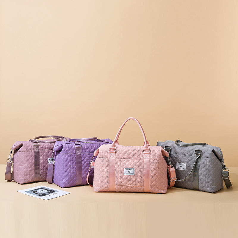 Cross-border dry-wet separation storage training bag, large-capacity hand-held crossbody fashionable bag, yoga exercise bag, fitness bag for women details Picture