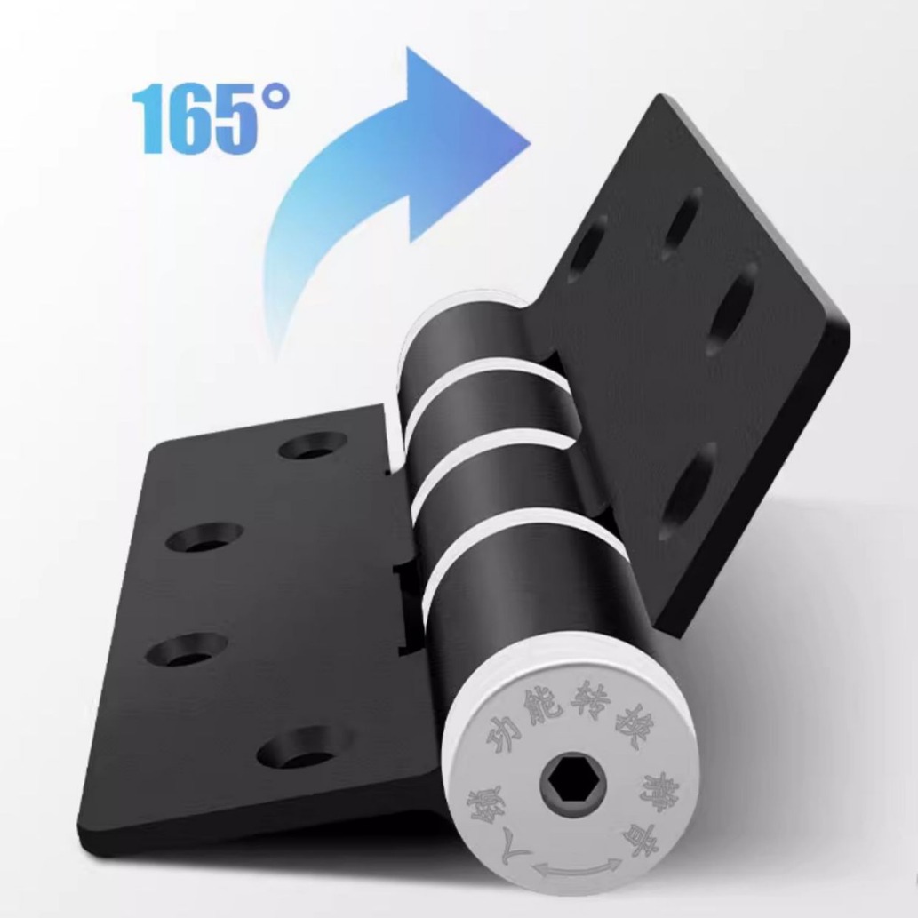 Hydraulic hinge invisible door, self-closing door, door closer, silent damping hinge, buffer, slot-free, E-type buffer hinge Application Scenario