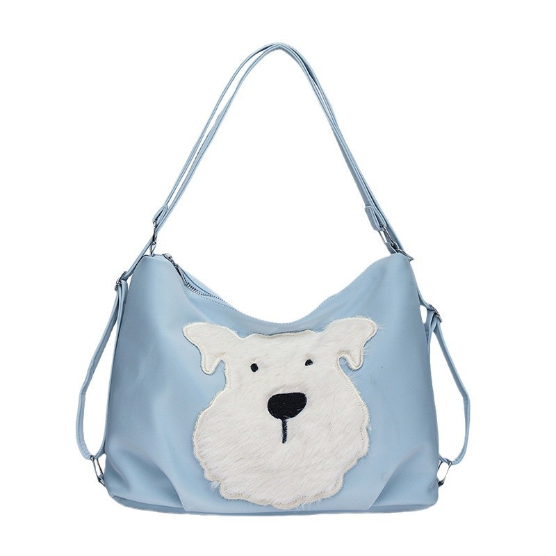Casual Bear ins underarm small bag, simple backpack, school-style commuter shoulder bag, tote bag, Korean version single-shoulder bag Item Picture