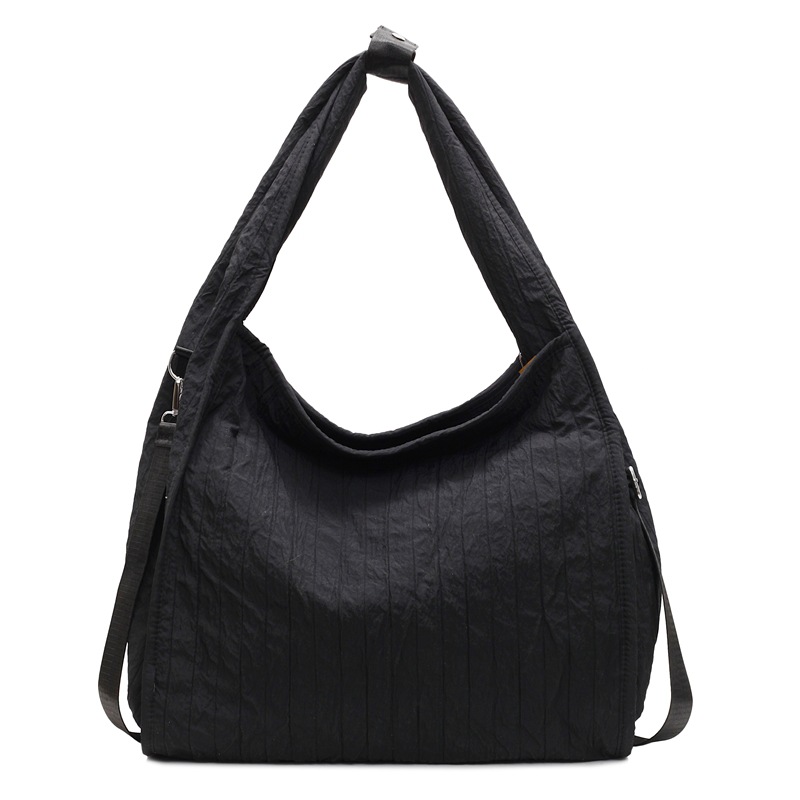 2025 New style simple and artistic single-shoulder fabric bag for girls, sports commuting tote bag, large-capacity underarm bag for women Item Picture