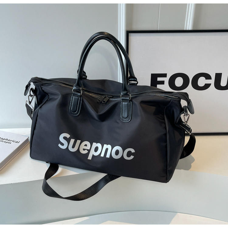 Wholesale of cross-border travel bags for women, simple Korean-style crossbody large packaging clothes, luggage bags, and large-capacity sports and fitness bags details Picture