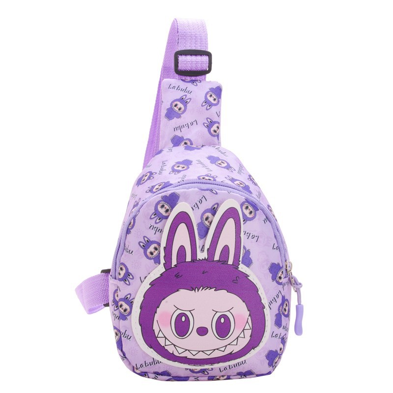 The new 2024 winter children's cartoon chest bag and waist bag with sweet printed crossbody bag, as well as a portable pocket bag for travel Item Picture