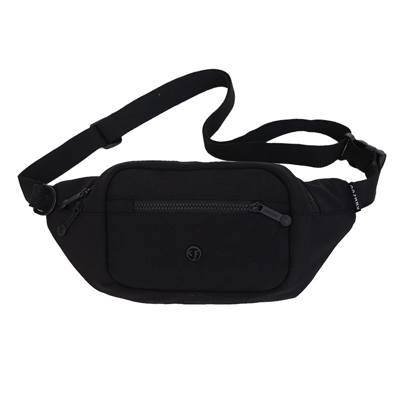 Teenagers' crossbody bag, men's trendy sporty and casual small waist bag, 2025 Summer new outdoor cycling single-shoulder bag Item Picture