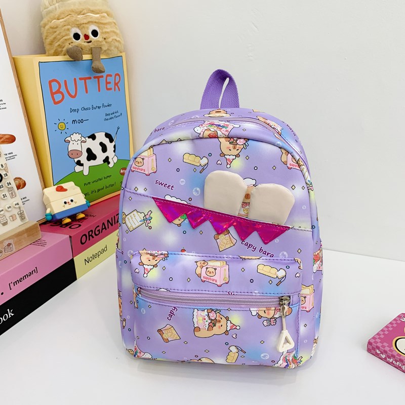 Cute cartoon lightweight backpack for primary school students, new Spring 2025 large-capacity travel backpack details Picture