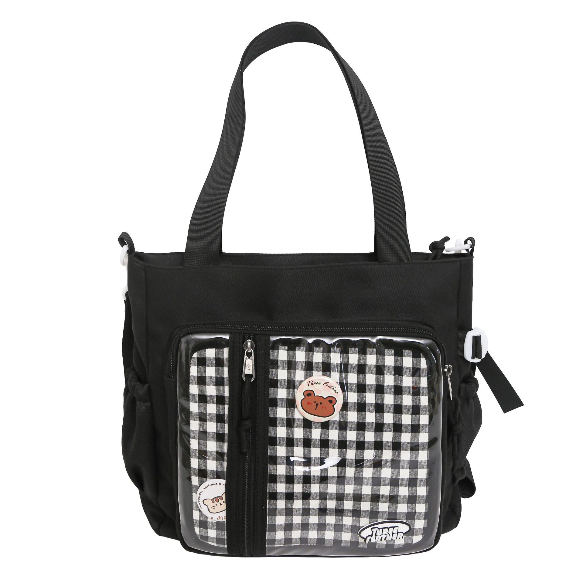 A cute Japanese girl with a small appetite, a transparent pain-relieving bag, a large-capacity single-shoulder bag for students in class, and a crossbody bag Item Picture
