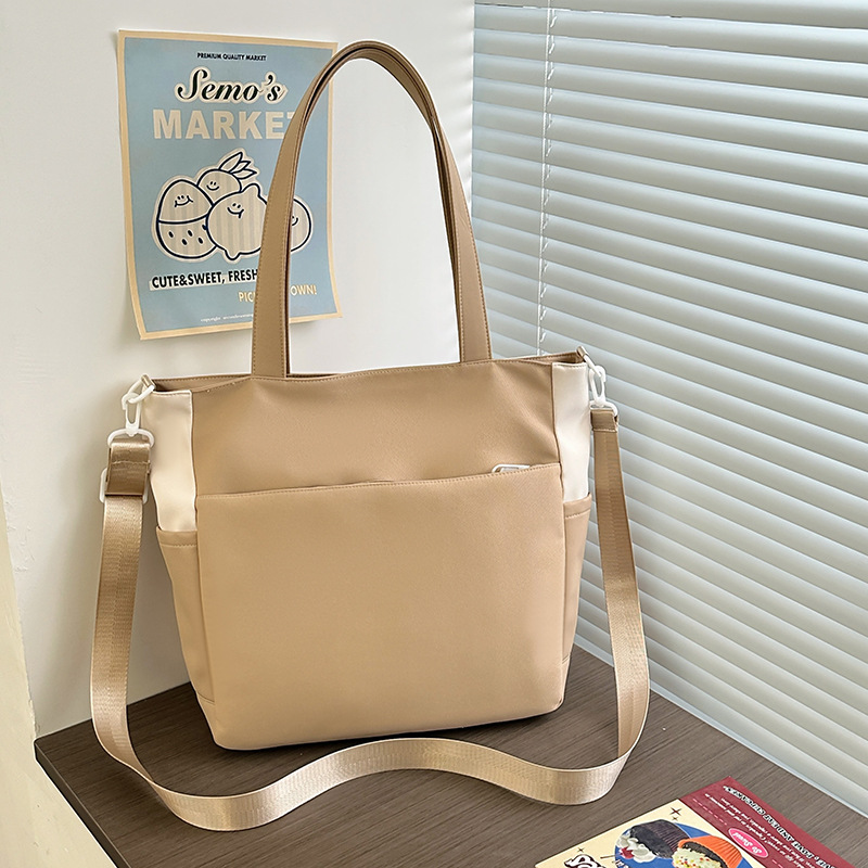 2025 New Korean version large-capacity tutorial bag, primary school single-shoulder bag, handbag, tutorial bag, crossbody art schoolbag Specification drawing