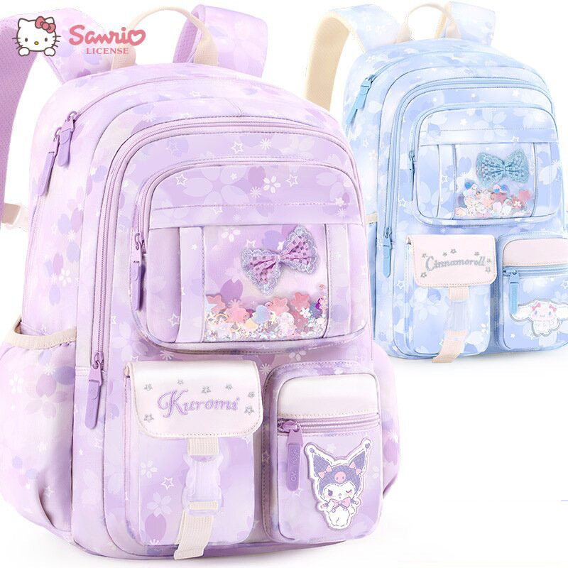 Kulomi 24 New Korean Version Schoolbag for Primary school Girls Super Light Weight Reduction Spine Support backpack 1-3-6 grade full figure