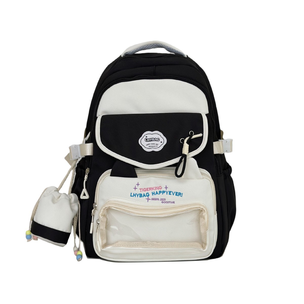 New Korean-style school style fresh and clean pain bag, large-capacity female high school student backpack, multi-layered campus schoolbag Item Picture