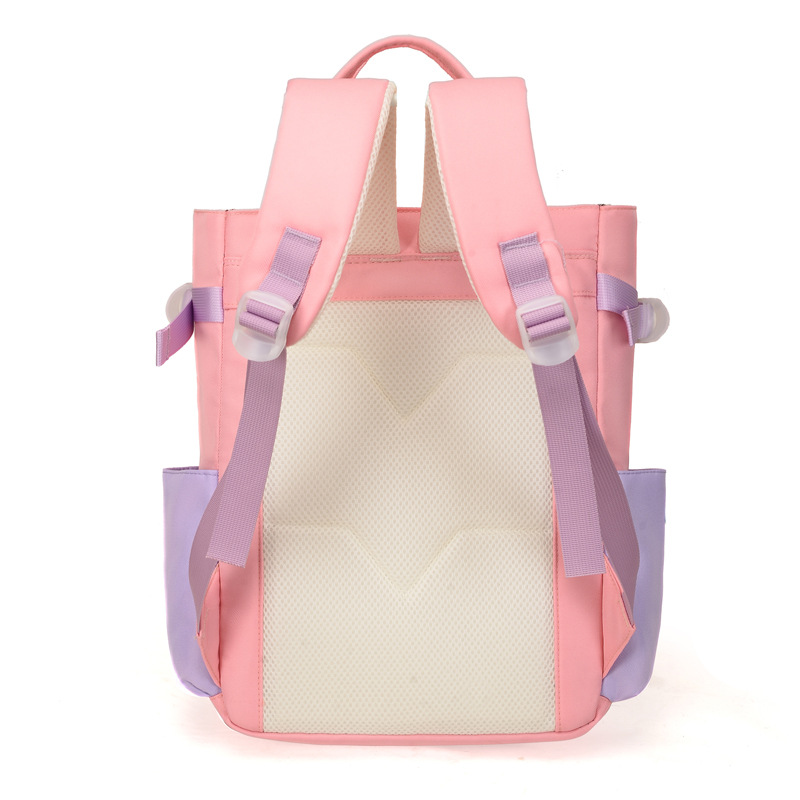 New high-appearance-level lightweight backpack, versatile schoolbag for grades three to six, large-capacity simple and casual tutorial bag Specification drawing