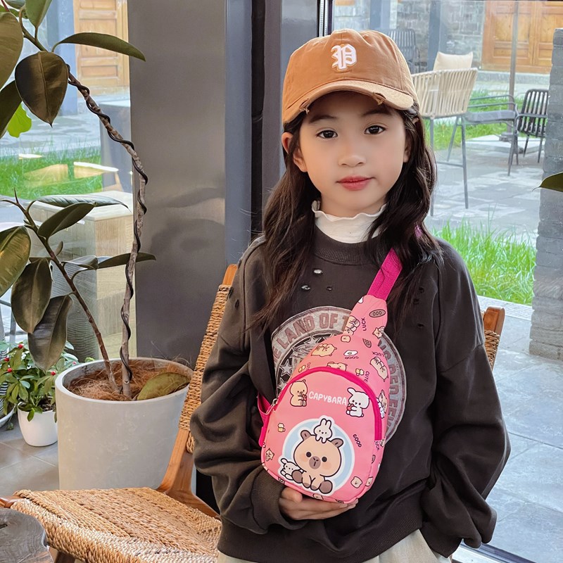 Cross-border super cute children's crossbody bag, fashionable coin purse, lightweight chest bag for toddlers, and adorable backpacks for boys and girls Specification drawing