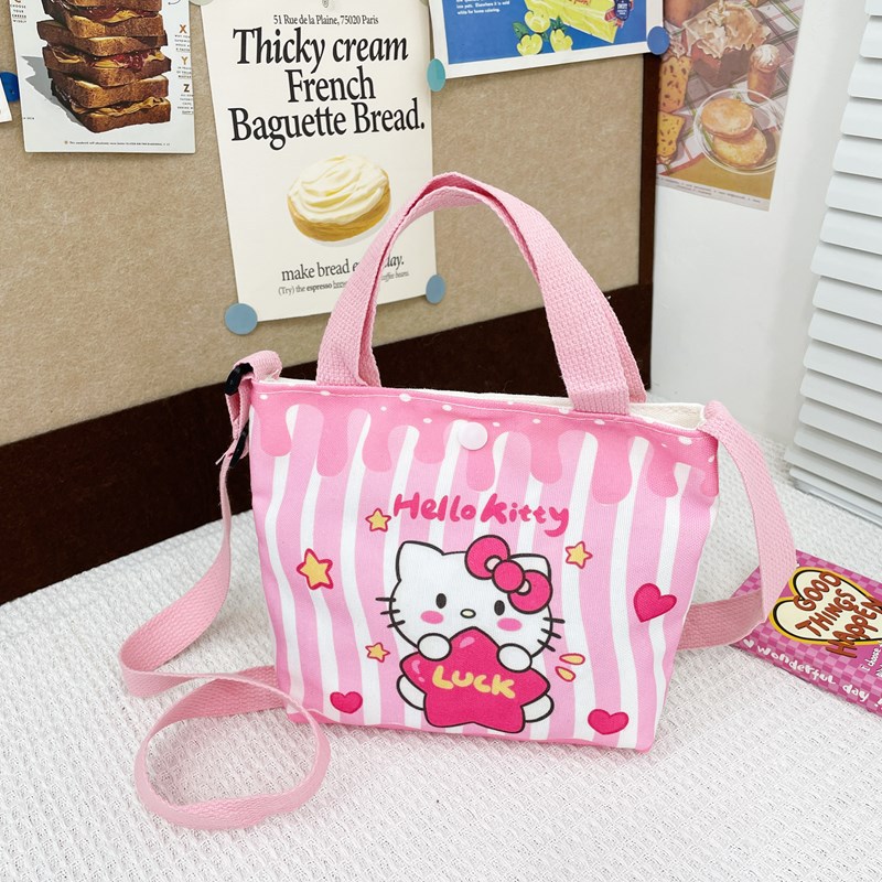 Korean cute cloth bags, 2024 new Korean bucket bag, handbag, student commuting canvas bag manufacturer wholesale details Picture