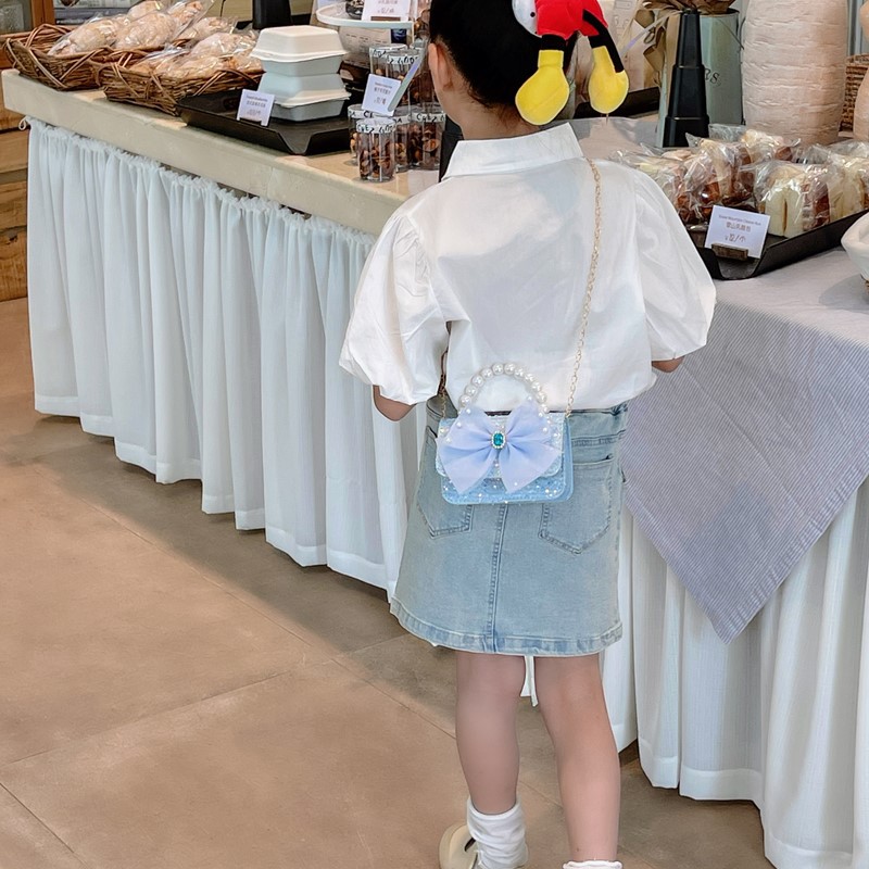Lace chain pearl mini bag 2025 New style, fashionable and simple, high appearance level, single-shoulder bag, chanel-style crossbody bag full figure