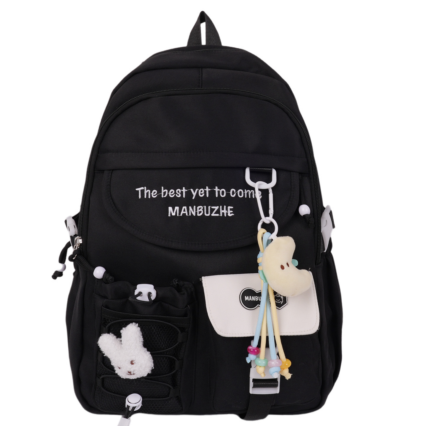 Forest-themed ins fresh and sweet letter backpack, a new high-appearance-level lightweight and large-capacity backpack for primary and secondary school students Item Picture