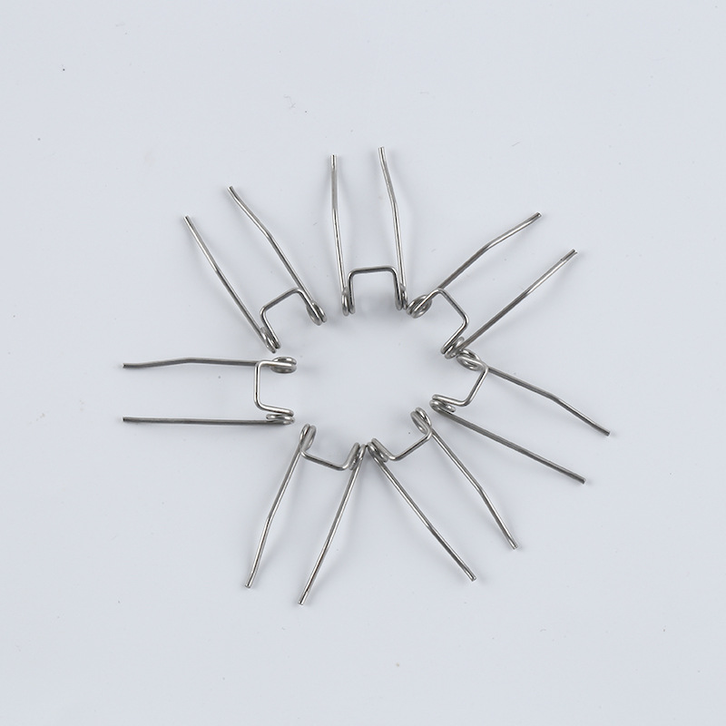 Wholesale of stainless steel springs with strong tension, metal serpentine tension springs, oil push torque, and double-twist steel springs for special-shaped sofas details Picture