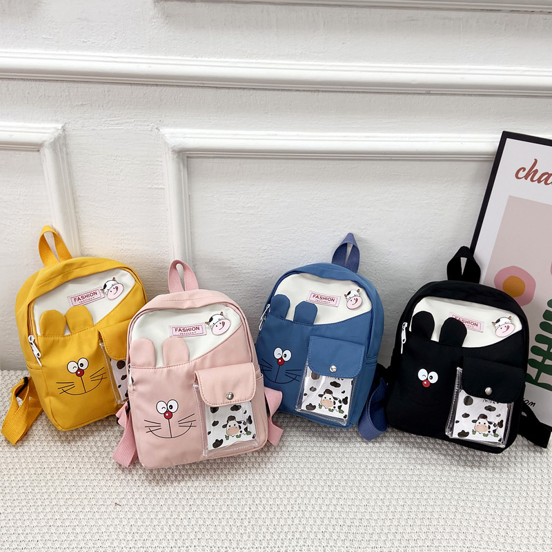 2021 Cute cartoon Children's backpacks, lightweight nylon fabric small backpacks, kindergarten kids' schoolbags, and small bags for going out Specification drawing