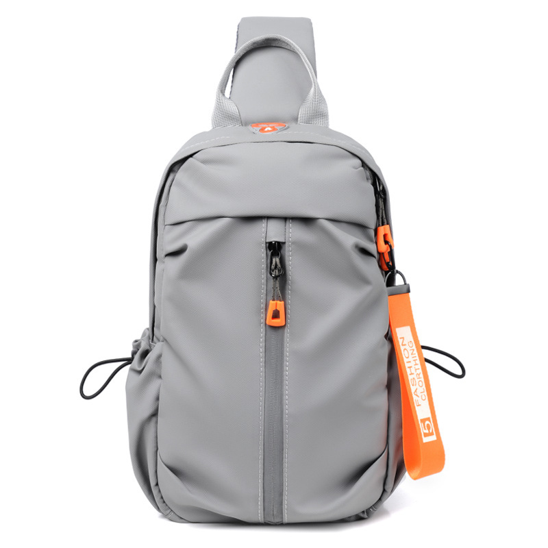 Men's chest bag, fashionable and casual crossbody bag, men's trendy brand chest bag, sports crossbody bag, lightweight travel bag full figure
