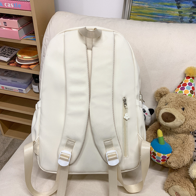 Spring's new ins sweet girl transparent pain bag, cute student smug backpack, junior and senior high school schoolbag Specification drawing