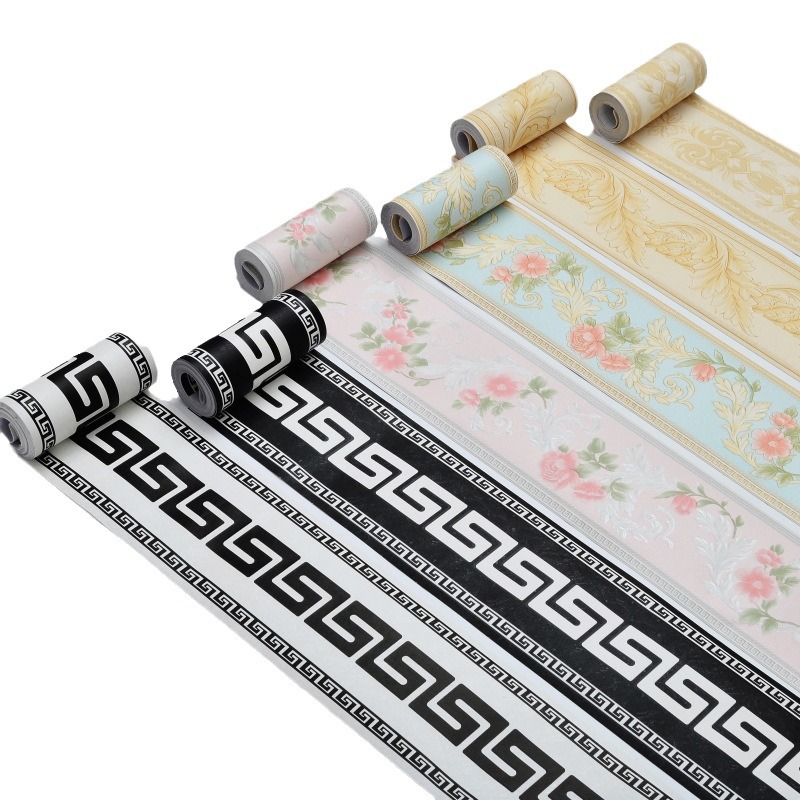 3D self-adhesive waistline PVC waterproof self-adhesive wallpaper for bathroom ceiling decoration lines wallpaper waistline Item Picture