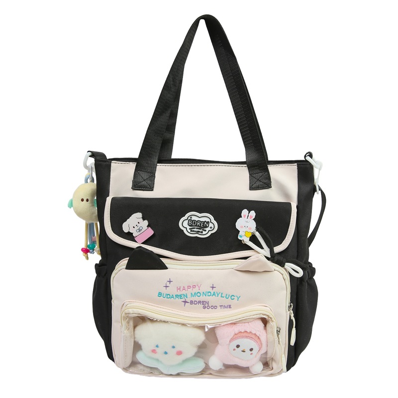A new, fresh and cute Japanese backpack for junior and senior high school students. It is simple, lightweight, versatile and has a large capacity for commuting Item Picture
