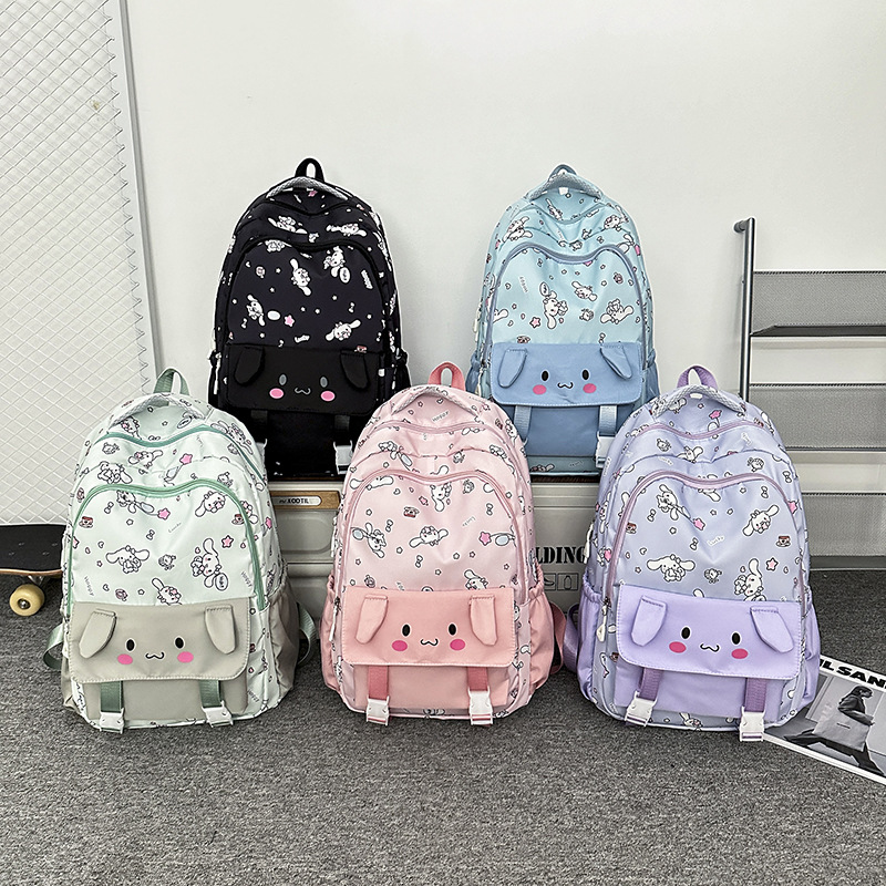 2024 New Korean cartoon cute printed large-capacity casual and lightweight backpack for students in grades two to four full figure