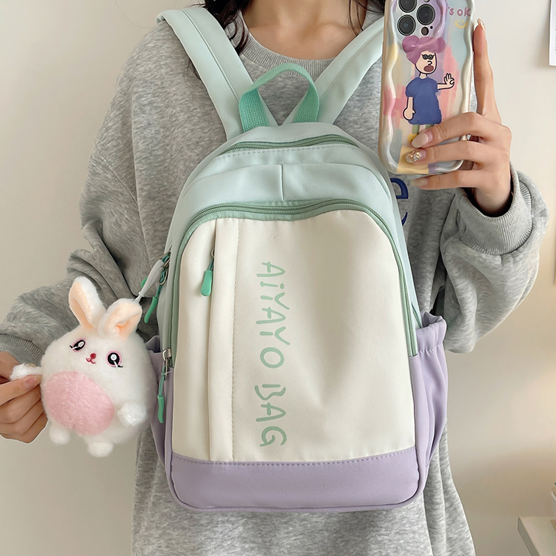 Children's spring outing and study backpack, girls' high school appearance level, Japanese-style Instagram sweet girl heart travel and shopping mini backpack details Picture