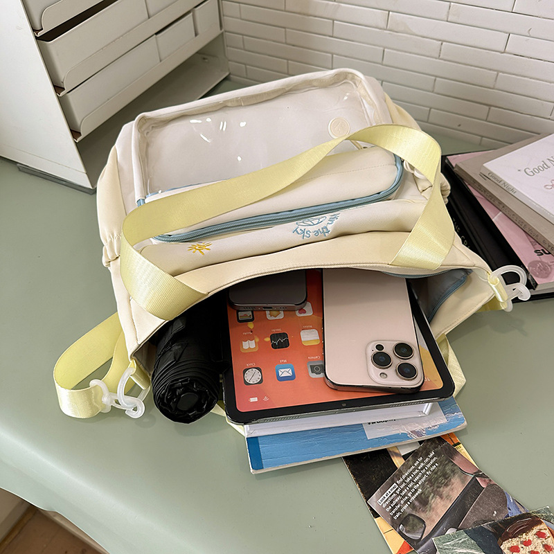 A new high-appeartion-level, fresh and cute after-school bag for student girls, a casual, light and versatile large-capacity crossbody bag for commuting Application Scenario