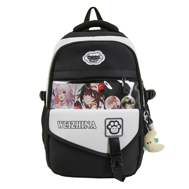 A new Japanese-style, high-appearance-level, fresh and sweet, transparent, pain-relieving bag for junior and senior high school students with a large capacity Item Picture