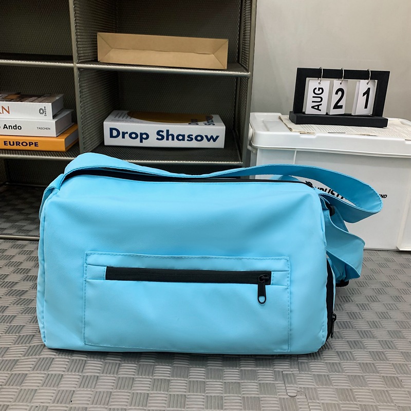Short travel bag, women's light handbag, men's dry and wet separation sports and fitness bag, men's trendy brand fashionable crossbody bag Specification drawing