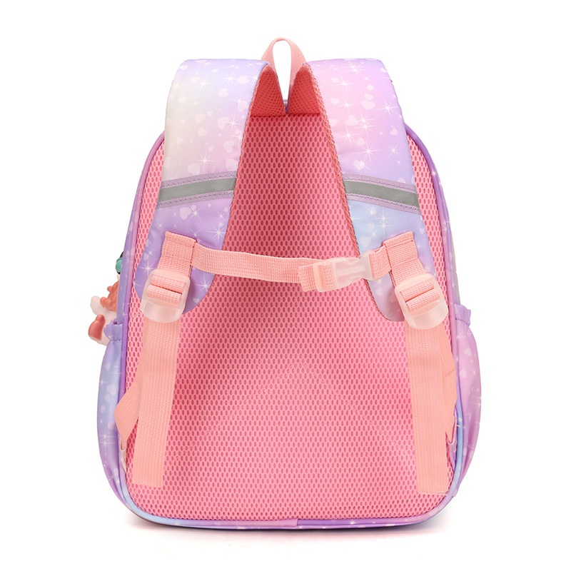 Cute anime cartoon backpack for grades 1-3 of kindergarten, new high-appeartion-level color-blocking and lightweight backpack Specification drawing