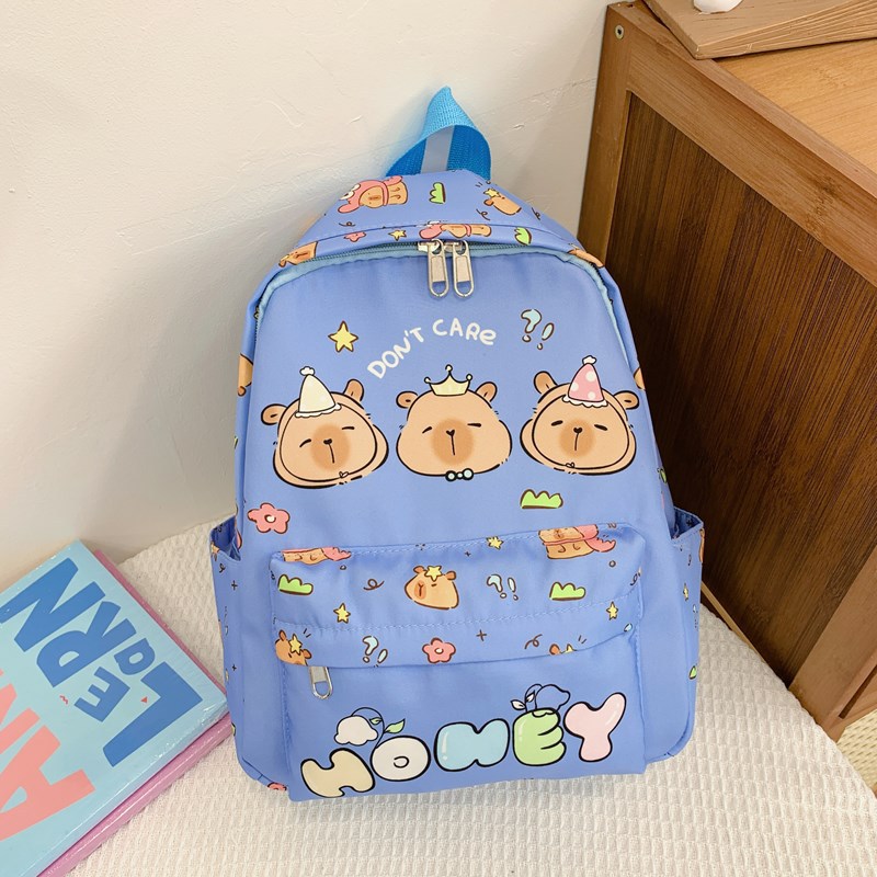 Trendy and artistic backpack for junior high school and primary school students, large-capacity pressure-reducing backpack, cute printed series of student bags Specification drawing